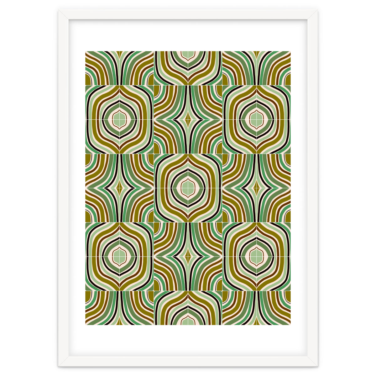 Jade Retro Rainbow Tiles