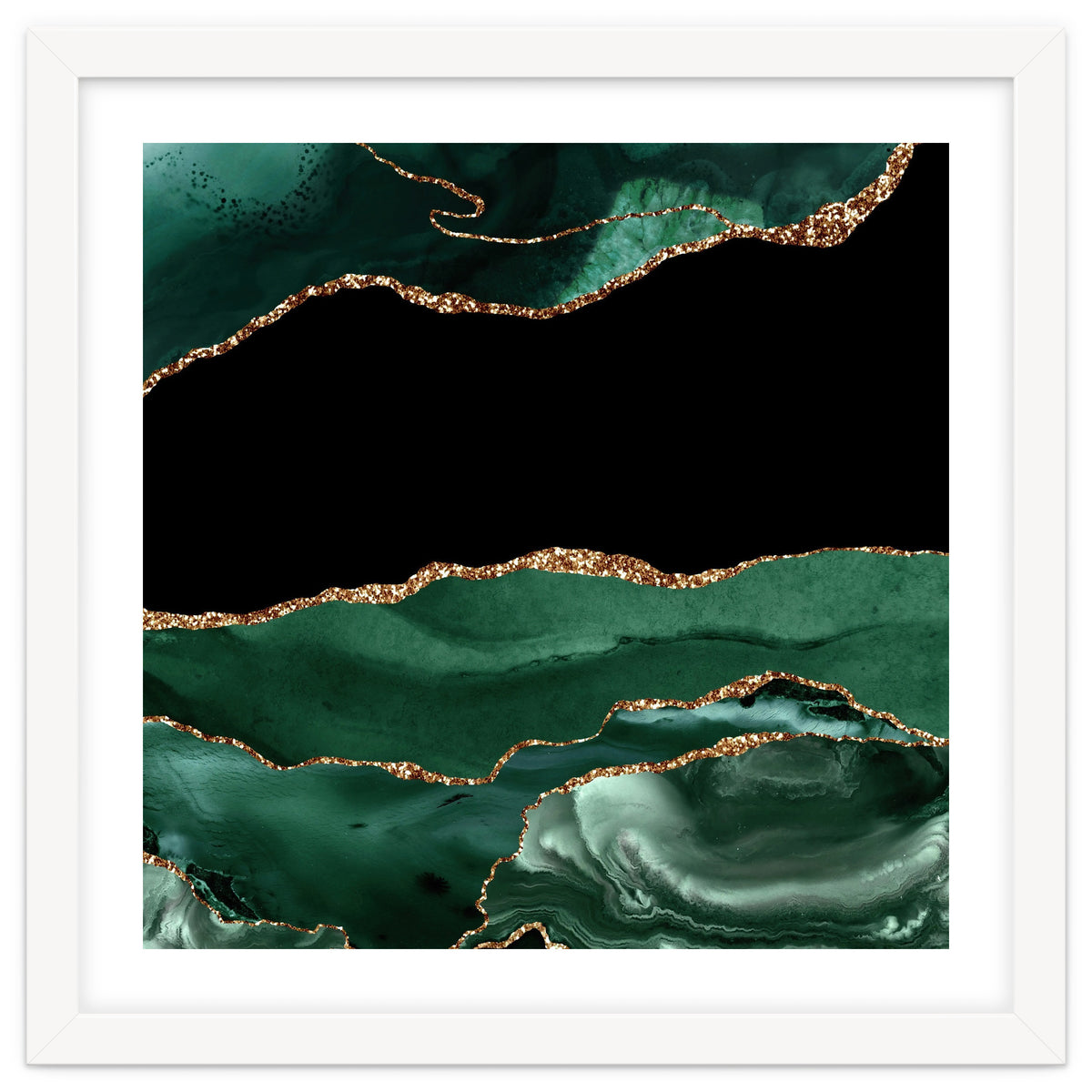Emerald & Gold Agate Texture 01