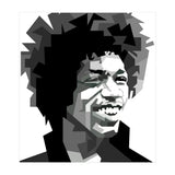 Jimi Hendrix Rock And Blues Music Black White (Print Only) thumbnail