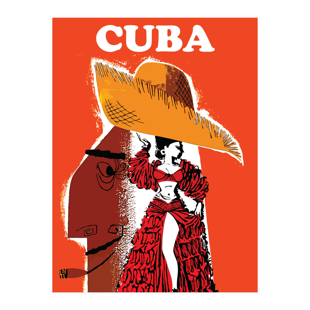 Cuba, Dancing Girl (Print Only)