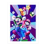 Mario Luigi Popart Cartoon Pop Art (Print Only) thumbnail