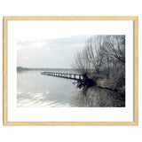 Sunny day pier in the lake thumbnail