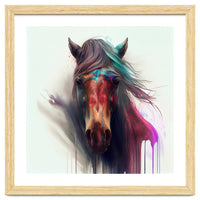 Wild Horse Face Portrait