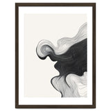 Abstract Black And White Wavy Lines Flowing Organic Shape thumbnail