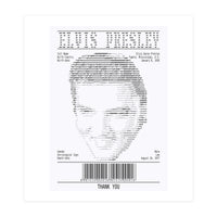 Receipt Art Elvis Presley (Print Only)