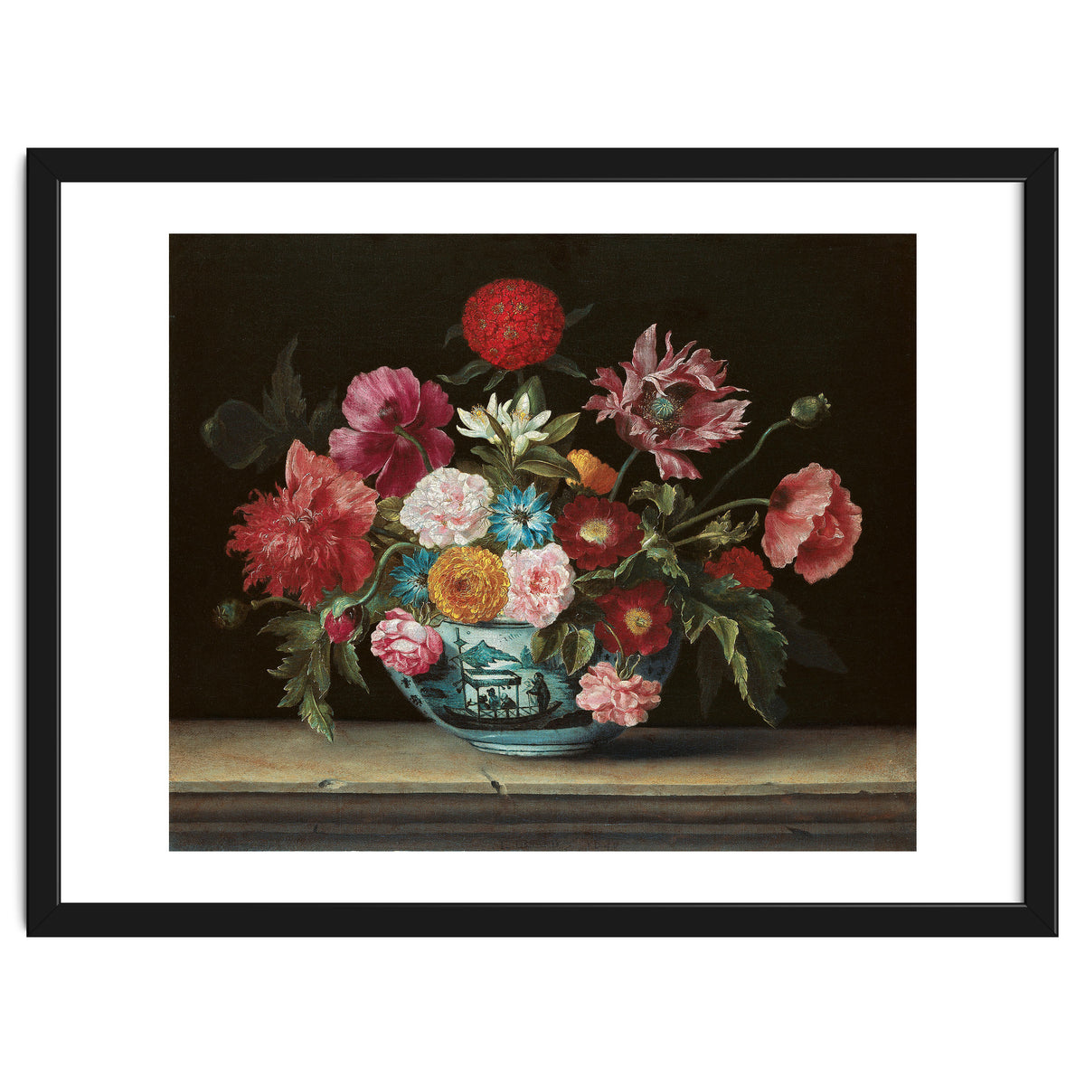 Jacques Linard (París (?), c. 1600-Paris, 1645). Chinese Bowl with Flowers (1640). Oil on canvas....