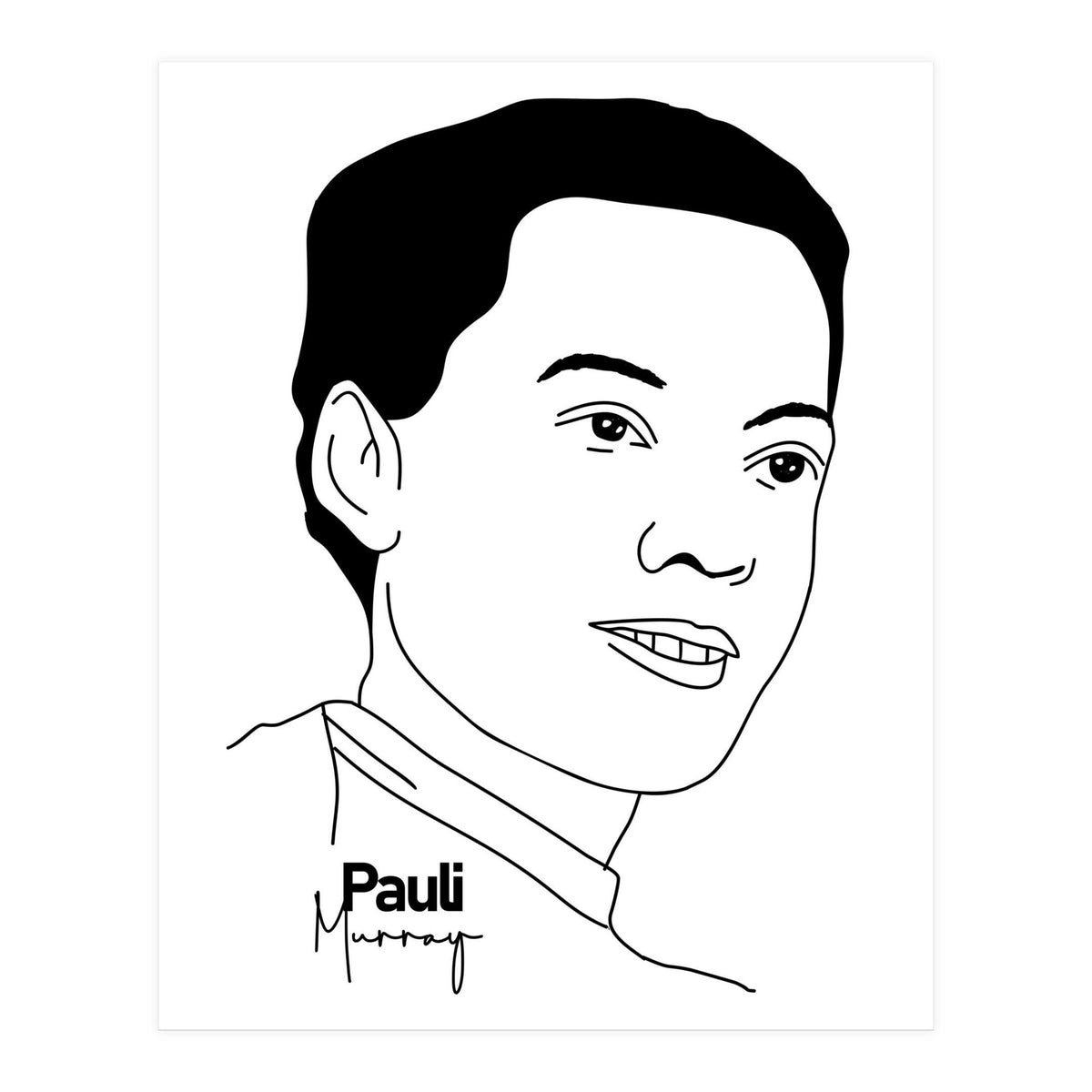 Pauli Murray American Civil Rights Activist (Print Only)