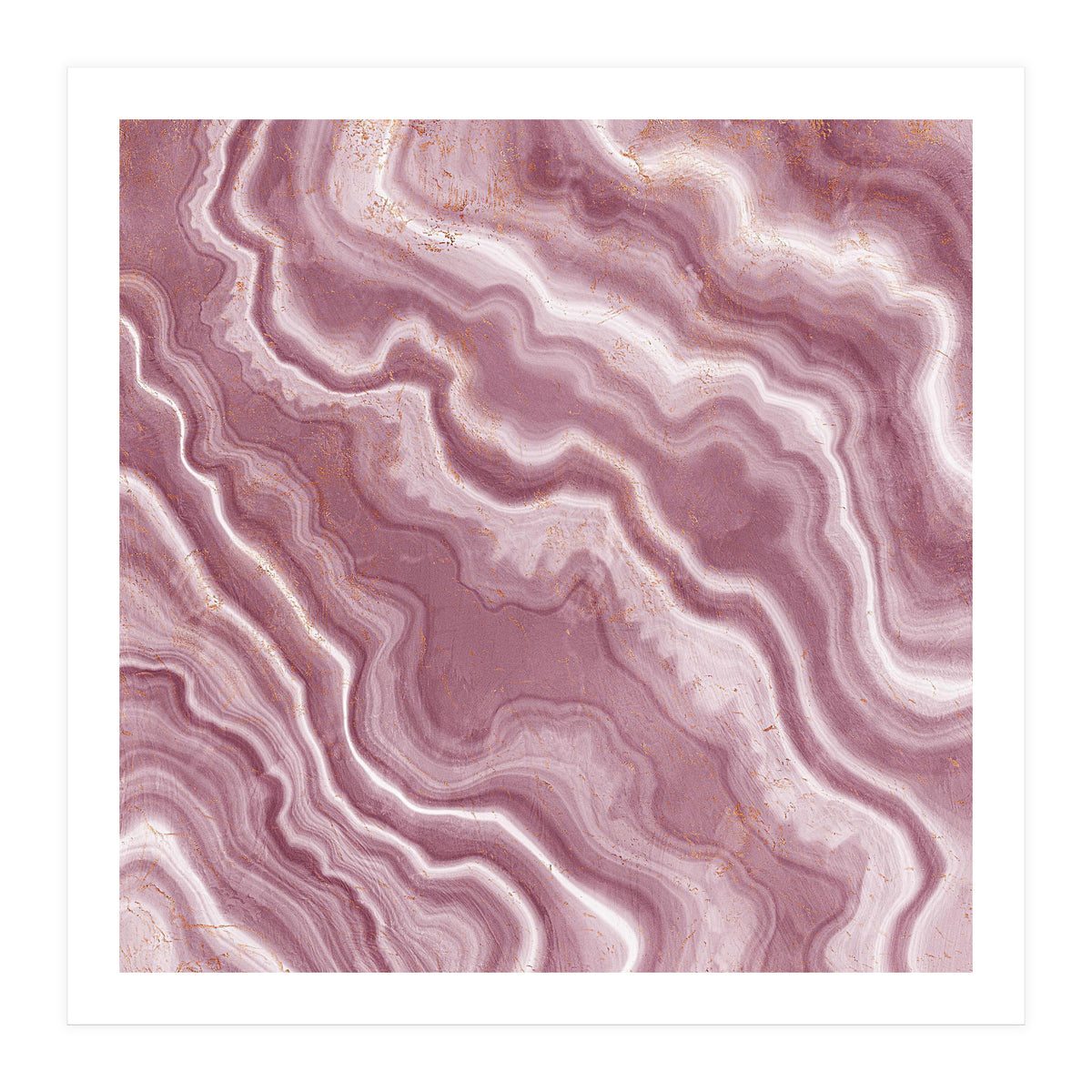 Pink Agate Texture 06  (Print Only)