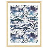 Watercolor Landscape Blue Mountains thumbnail