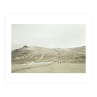 Tourists at volcano - Iceland (Print Only)