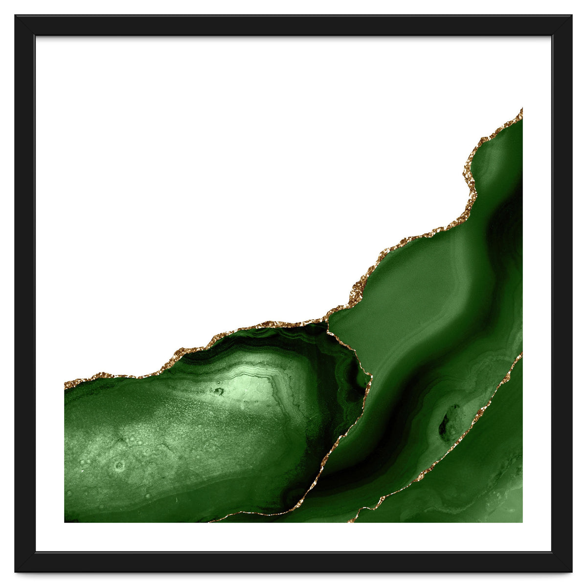 Green & Gold Agate Texture 26