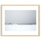 Fence in the winter seascape thumbnail