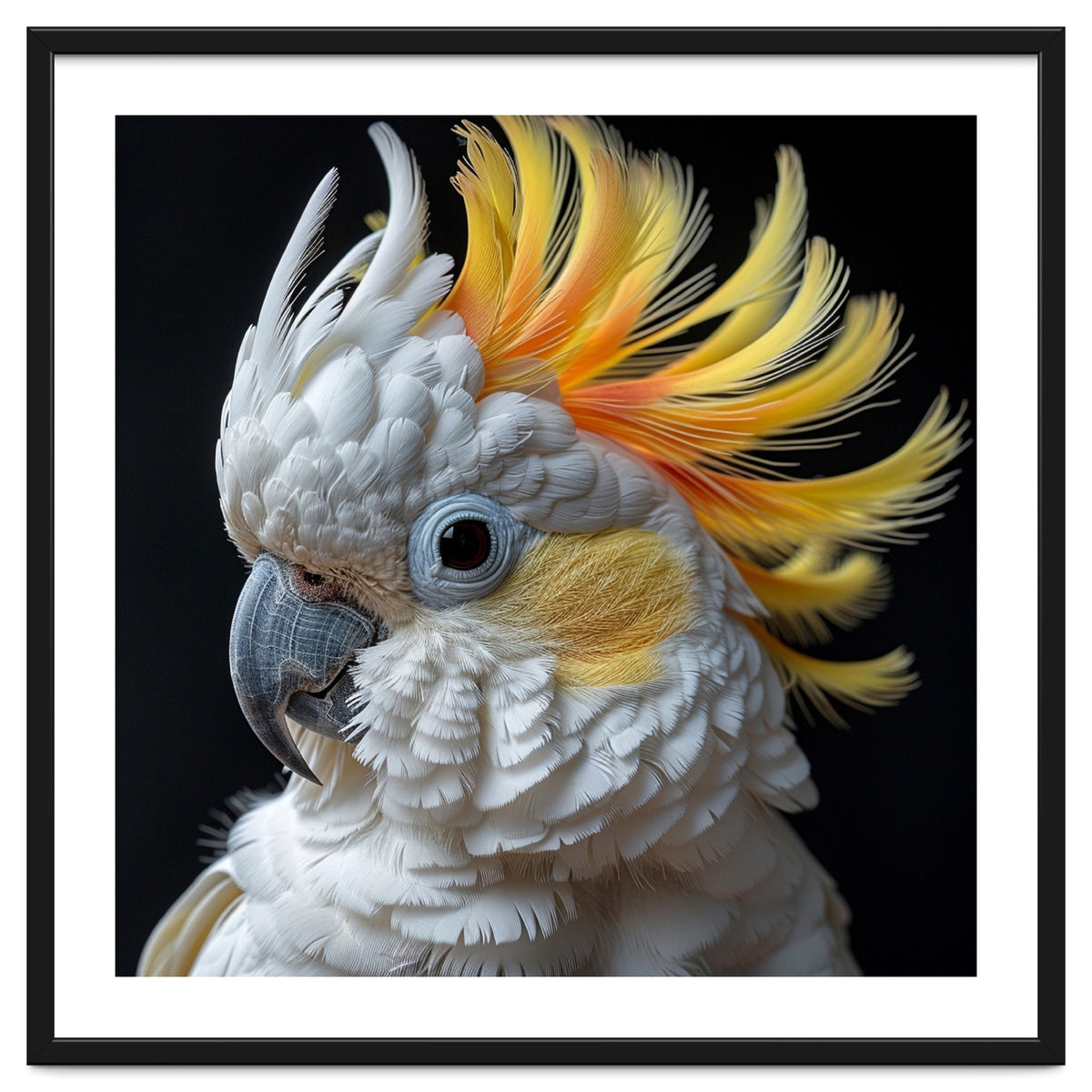 White Cockatoo With Yellow Crest Portrait