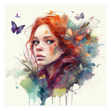 Red Hair Butterfly Glance (Print Only) thumbnail