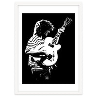 Pat Metheny American Jazz Musician in Monochrome