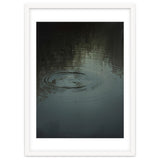Moody Rain Puddle Ripples Oil Painting thumbnail