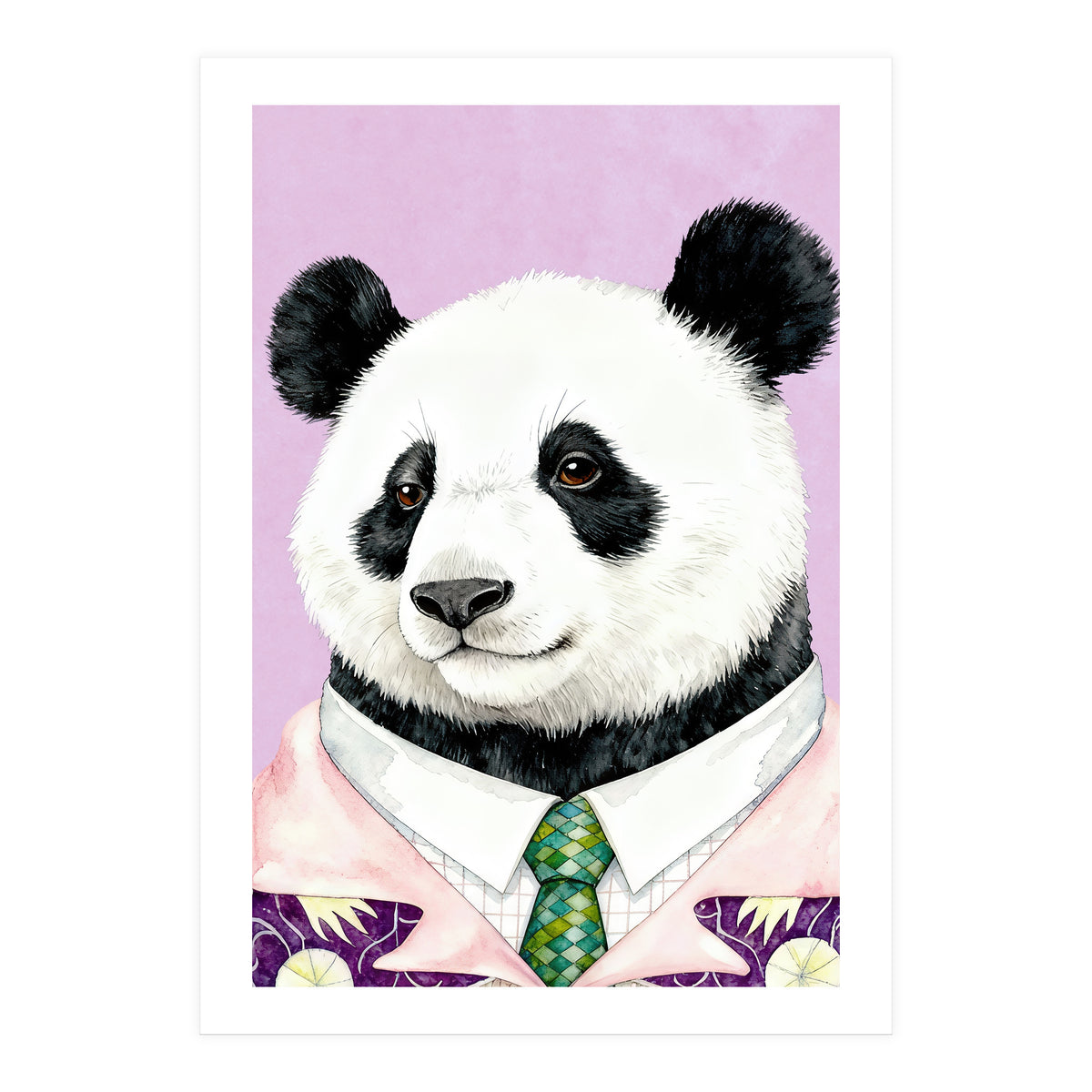 Dapper Panda Portrait (Print Only)
