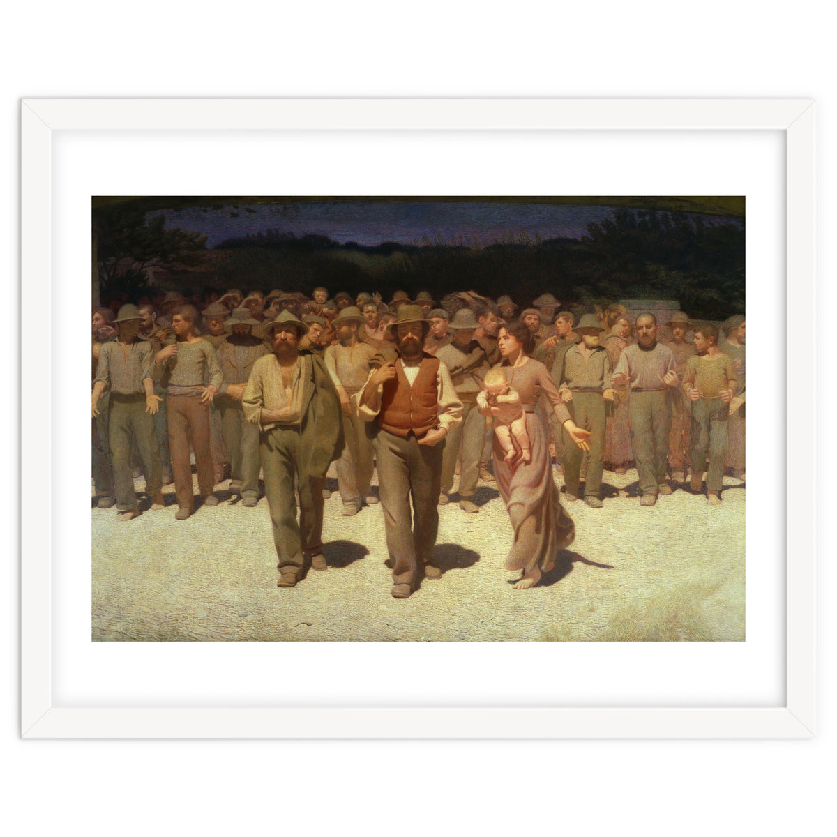 Giuseppe Pellizza da Volpedo / 'The Fourth State', 1901, Oil on canvas, 293 × 545 cm.