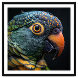 Close Up Of A Colorful Parrot's Face thumbnail
