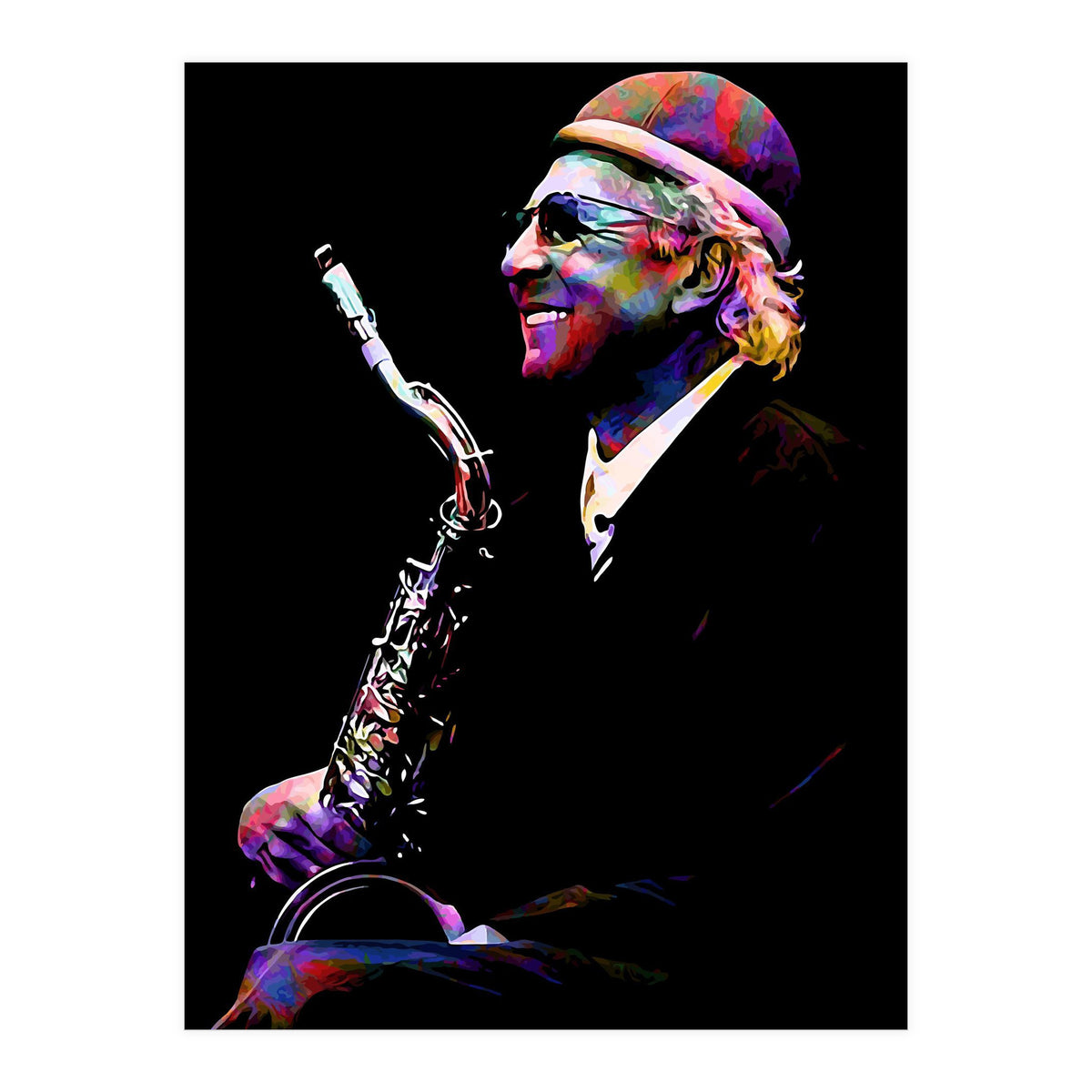 Charles Lloyd Jazz Saxophonist (Print Only)