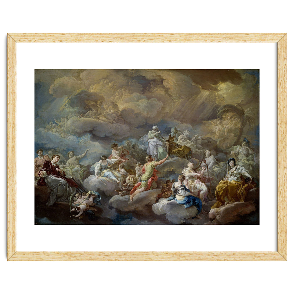 Corrado Giaquinto / 'Saints in Glory', 1755-1756, Italian School, Oil on canvas, 97 cm x 137 cm, ...