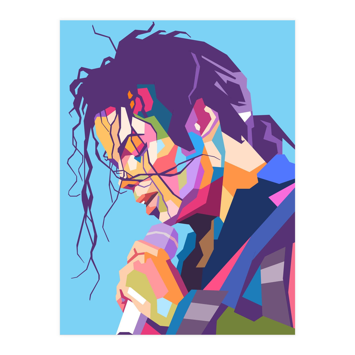 Michael Jackson pop art portrait (Print Only)