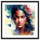 Azure Butterflies Hindu Portrait thumbnail