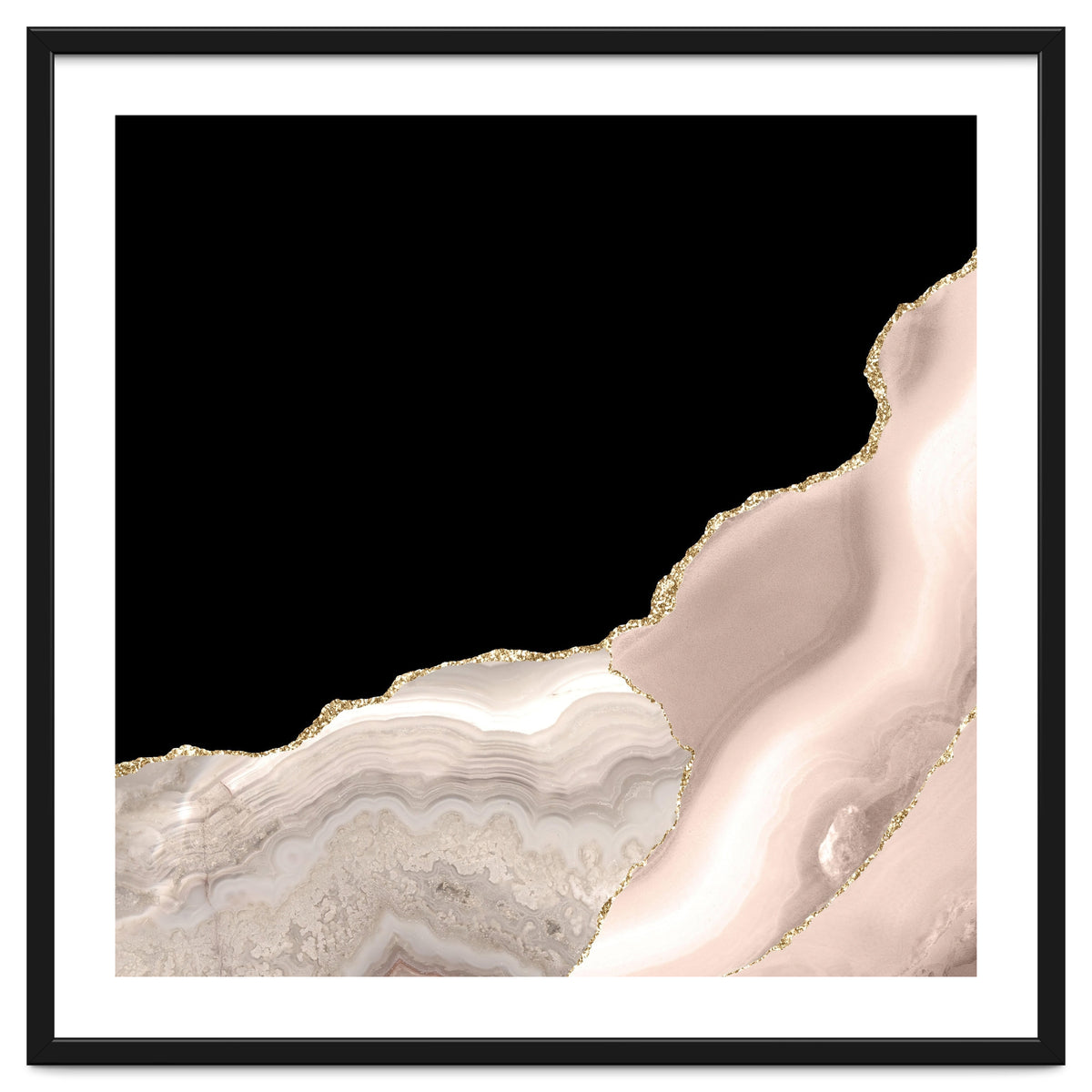 Ivory & Gold Agate Texture 04