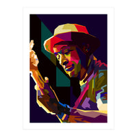 Marcus Miller Bass Jazz Musician Pop Art WPAP (Print Only)