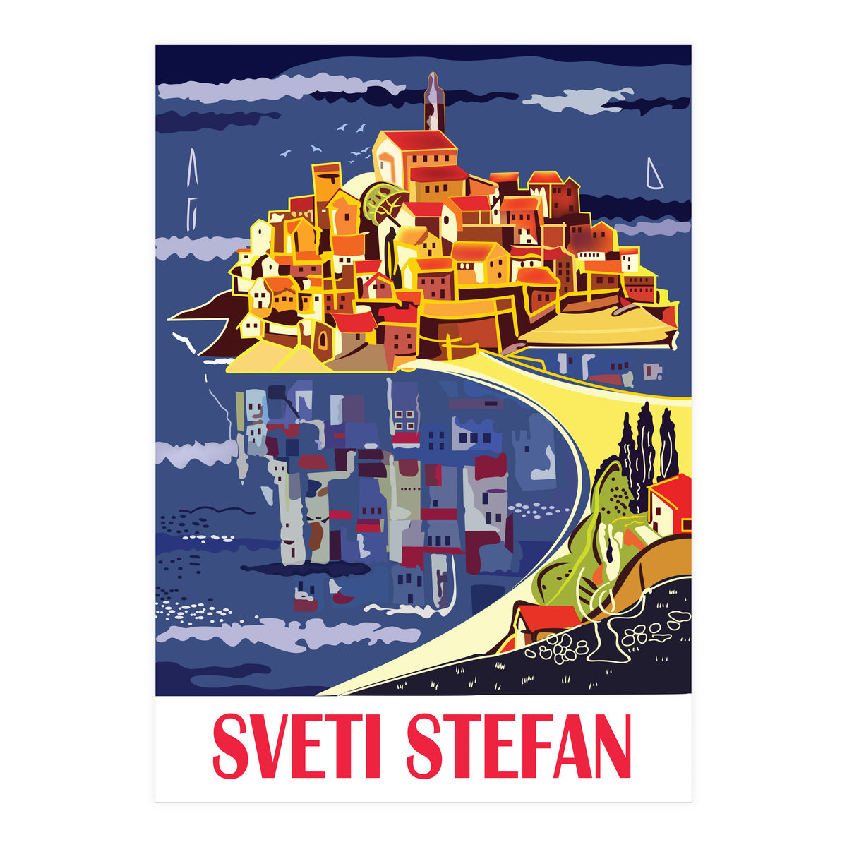Sveti Stefan, Budva (Print Only)