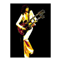 Jimmy Page American Rock Music Legend (Print Only)