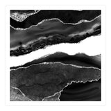 Black & Silver Agate Texture 08  (Print Only) thumbnail