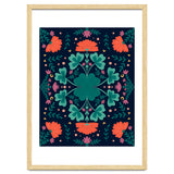 Clovers And Flowers Teal and Orange thumbnail