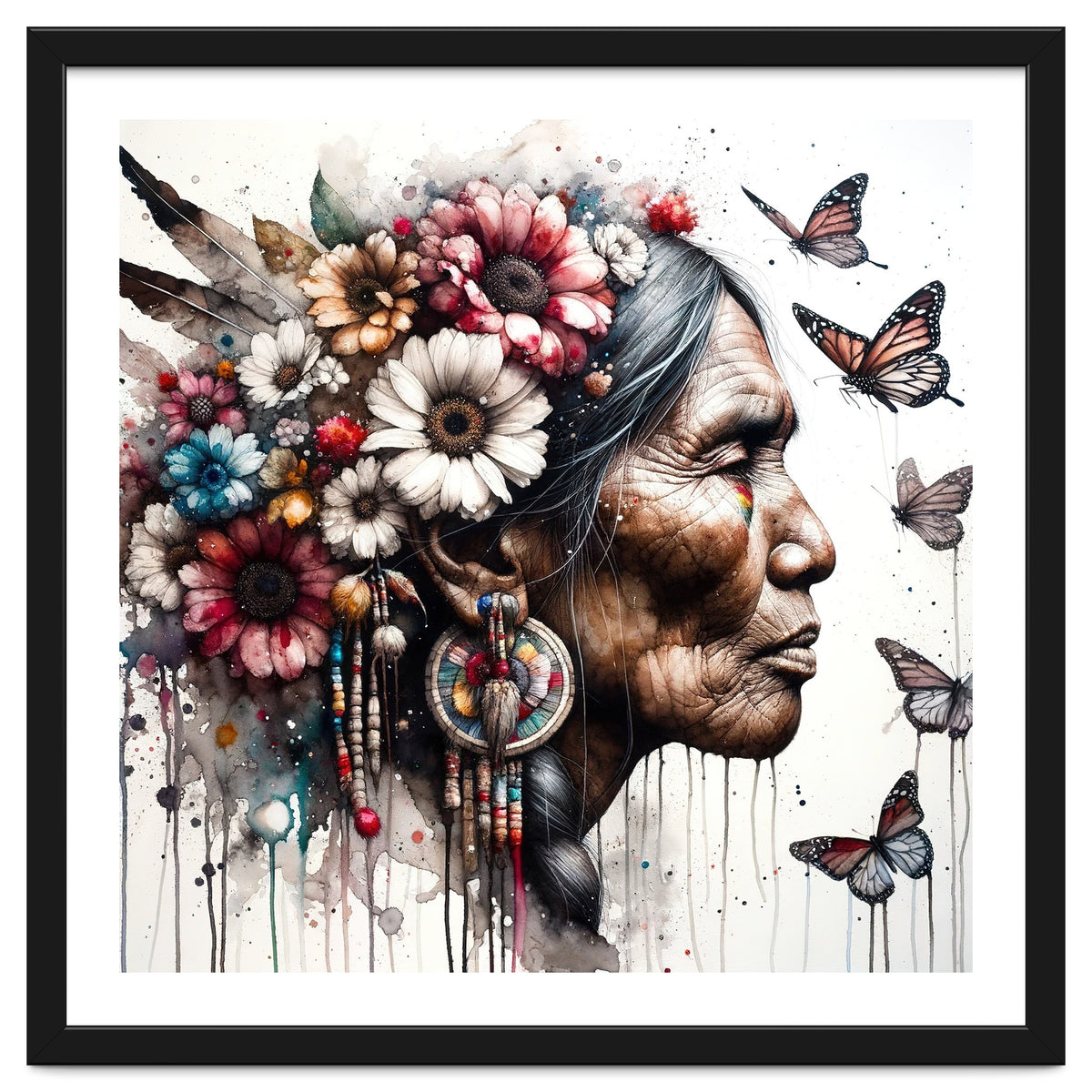 Matriarch With Wildflowers