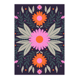 Pink And Orange Flowers (Print Only) thumbnail