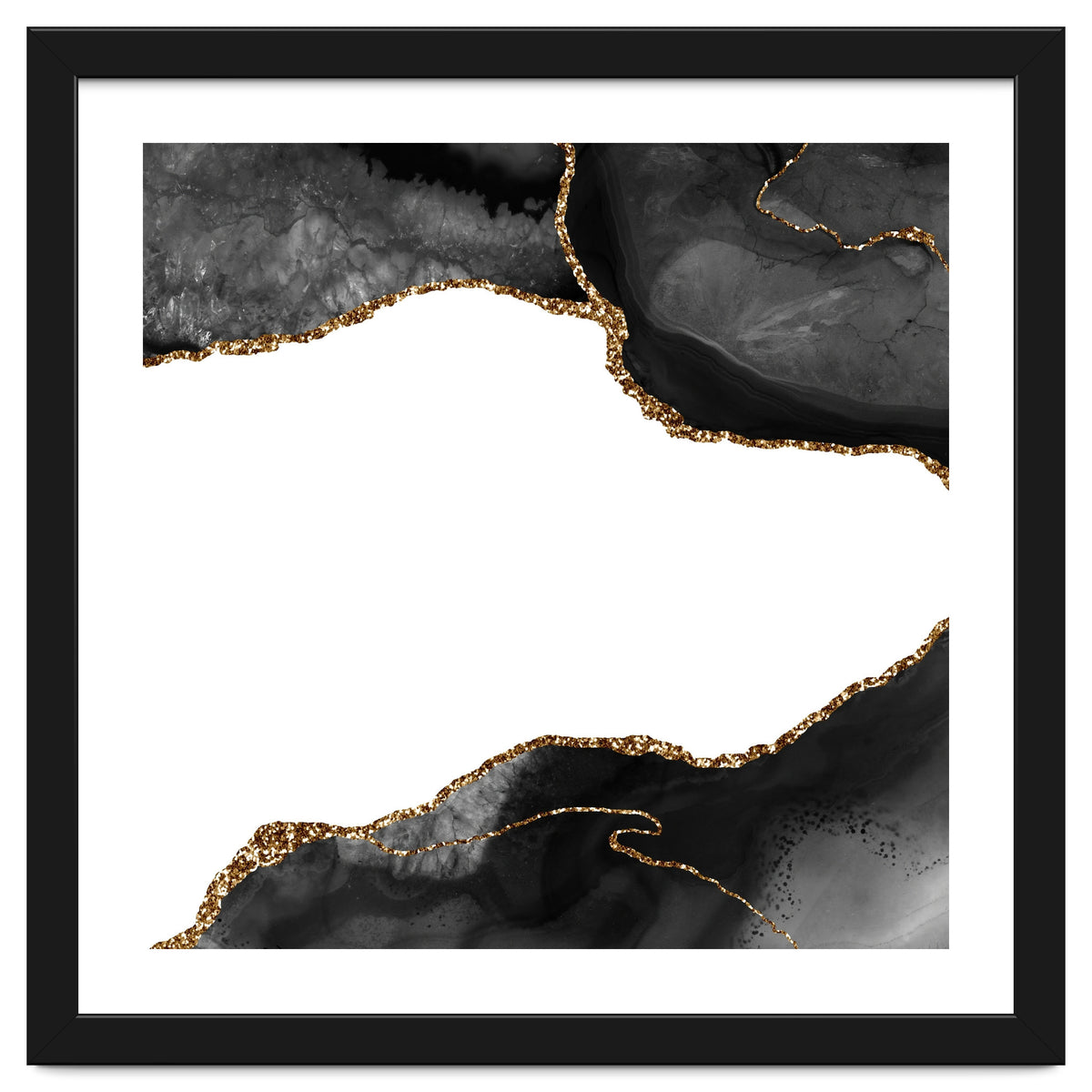 Black & Gold Agate Texture 09