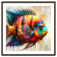 Colorful Tropical Fish Portrait