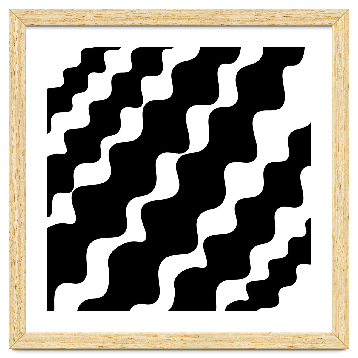Black Wavy Pattern