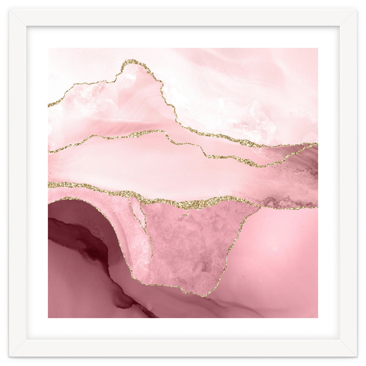 Blush & Gold Agate Texture 05