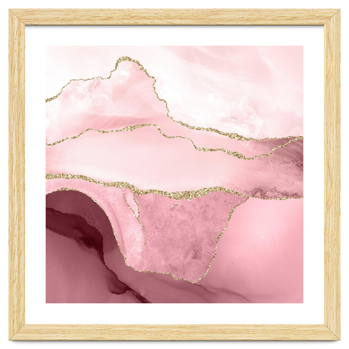 Blush & Gold Agate Texture 05