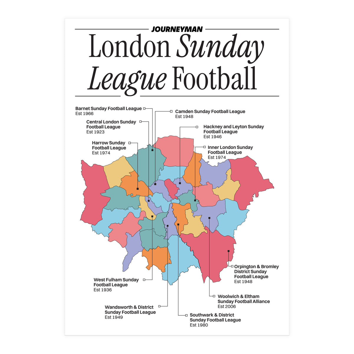 London Sunday League Football (Print Only)