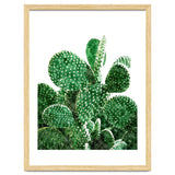 Velvet Cactus | Watercolor Botanical Plants | Minimal Boho Scandinavian Painting thumbnail