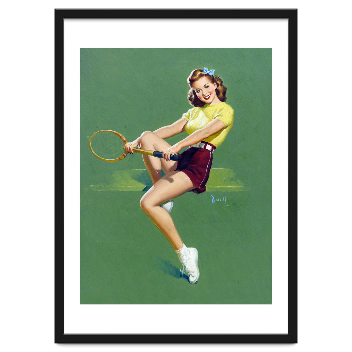Pinup Tennis Player