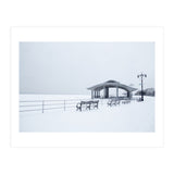 Benches in the Winter seascape  (Print Only) thumbnail