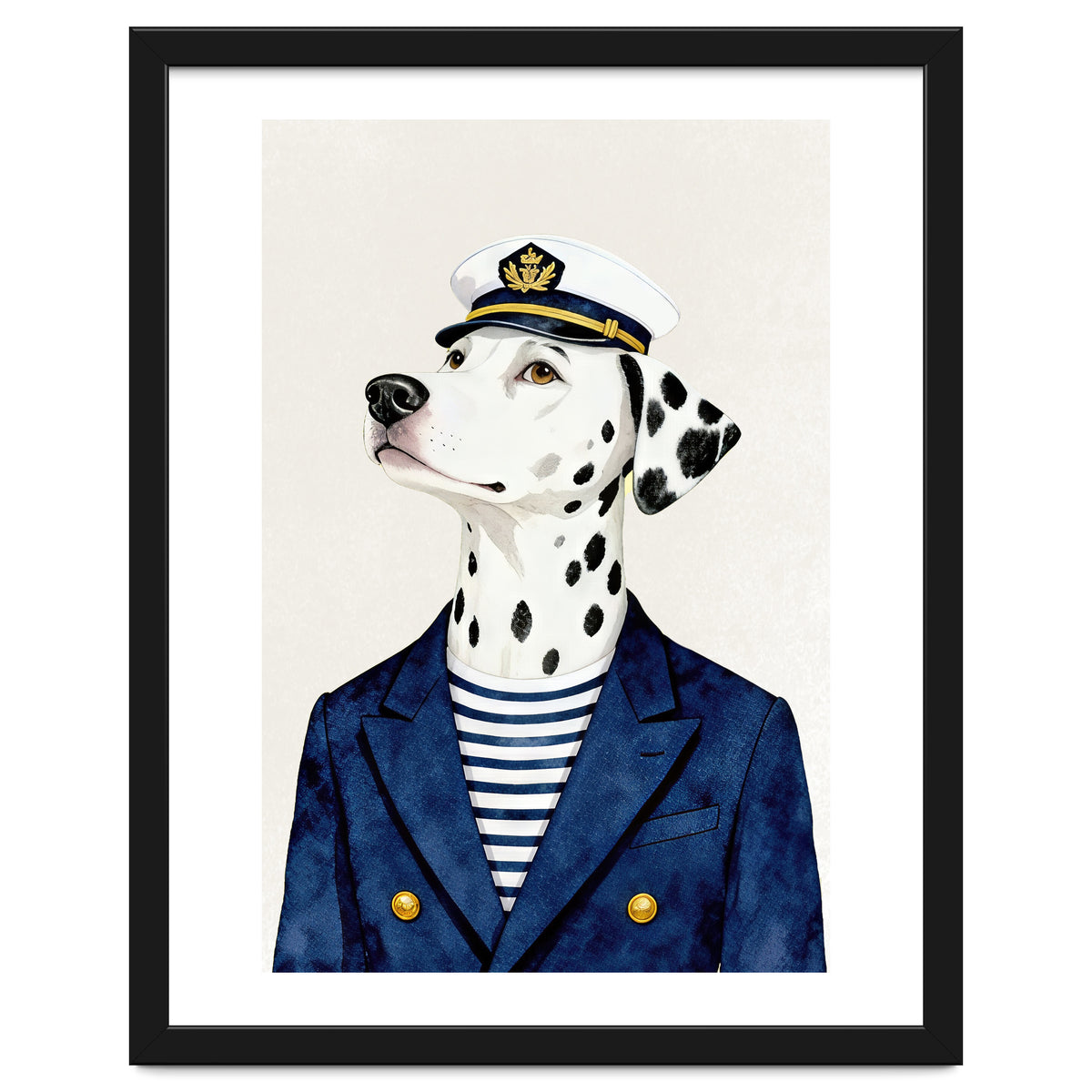 Dalmatian dog As captain