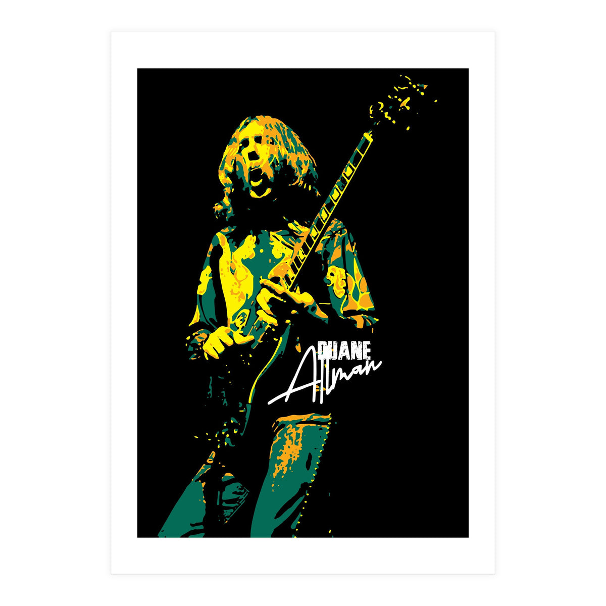 Duane Allman American Rock and Blues Guitarist 2 (Print Only)