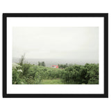Red Roof house in between the summer green field - Iceland thumbnail