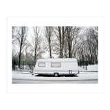 Travel Trailer in the snow road (Print Only) thumbnail