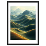 Ethereal Green Mountain Ridges Art thumbnail