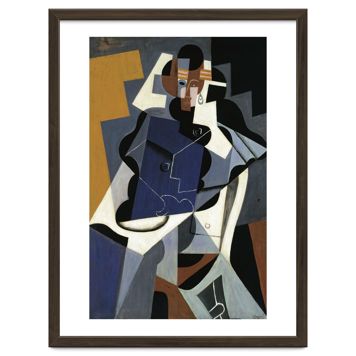 Juan Gris (Madrid, 1887-Boulogne-sur-Seine, 1927). Seated Woman (1917). Oil on panel. 116 x 73 cm.